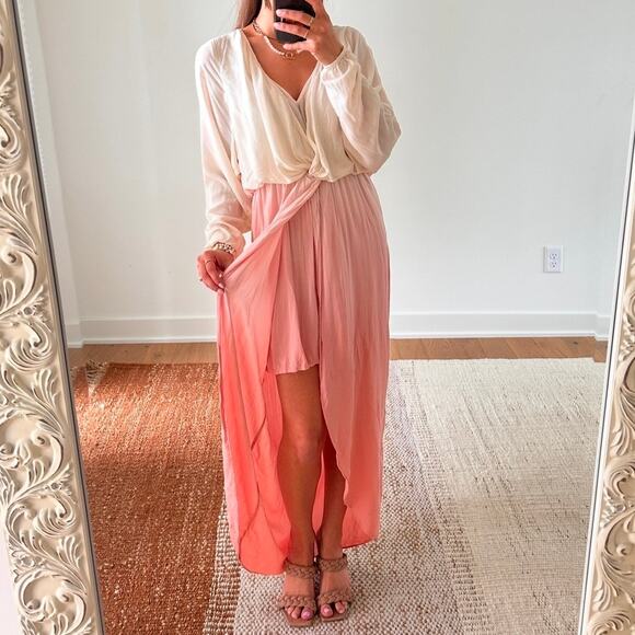 Free People Ombré Pebble Beach Maxi High Low Dress - Picture 2 of 5